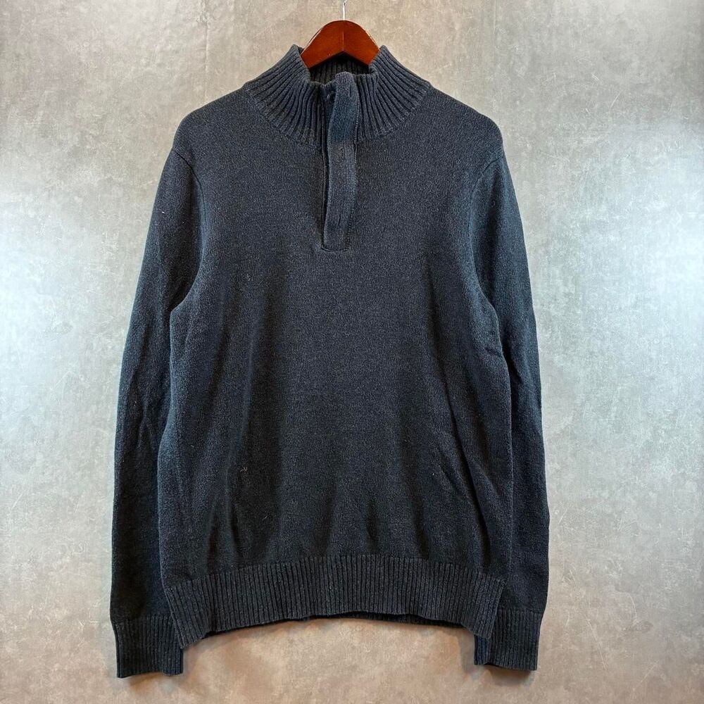 American-eagle Men's Grey and Black Jumper